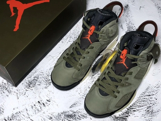 Kick Theory Scott Air CN1084-200 6 Olive Travis Jordan Medium x 0819